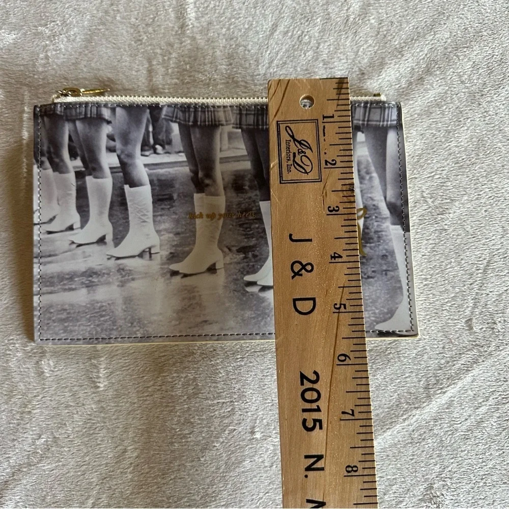 Kate Spade Office Kick up Your Heels Pencil Case Cosmetic Bag - Picture 7 of 7